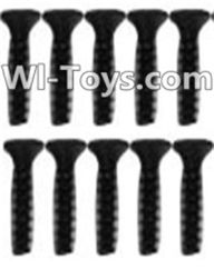 Wltoys 10428 A929-63 Countersunk head inner hexagon Screws-M2.6X10-Black zinc plated(10PCS)-K949-114,Wltoys K949 RC Car Parts,High speed 1:10 Scale 4wd,Racing Truck Car Parts
