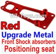 Wltoys 10428 Upgrade Metal Front Shock absorbers Positioning seat-Red-K949-16,Wltoys 10428 RC Car Parts,High speed 1:10 Scale 4wd,10428 Electric Power On Road Drift Racing Truck Car Parts