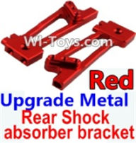 Wltoys 10428 Upgrade Metal Rear Shock absorber bracket-Red-2pcs-K949-26,Wltoys 10428 RC Car Parts,High speed 1:10 Scale 4wd,10428 Electric Power On Road Drift Racing Truck Car Parts