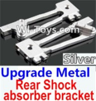 Wltoys 10428 Upgrade Metal Rear Shock absorber bracket-Silver-2pcs-K949-26,Wltoys 10428 RC Car Parts,High speed 1:10 Scale 4wd,10428 Electric Power On Road Drift Racing Truck Car Parts
