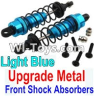 Wltoys 10428 Upgrade Metal Front Shock Absorbers(2pcs)-Light Blue-K949-36,Wltoys 10428 RC Car Parts,High speed 1:10 Scale 4wd,10428 Electric Power On Road Drift Racing Truck Car Parts