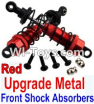 Wltoys 10428 Upgrade Metal Front Shock Absorbers(2pcs)-Red-K949-36,Wltoys 10428 RC Car Parts,High speed 1:10 Scale 4wd,10428 Electric Power On Road Drift Racing Truck Car Parts