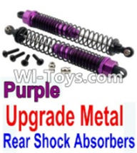 Wltoys 10428 Upgrade Metal Rear Shock Absorbers(2pcs)-Purple-K949-37,Wltoys 10428 RC Car Parts,High speed 1:10 Scale 4wd,10428 Electric Power On Road Drift Racing Truck Car Parts