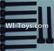 Wltoys 10428 Cup head inner hexagon Screws-M2X16-(8pcs)-K949-95,Wltoys 10428 RC Car Parts,High speed 1:10 Scale 4wd,10428 Electric Power On Road Drift Racing Truck Car Parts