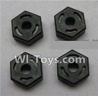 Wltoys K959 Hexagon Wheel Seat(4pcs) For WLtoys K959 1/12 1:12 RC Drift Car Parts desert Off Road Buggy parts