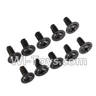 Wltoys K959 Round Head Scre PWA Screw 2.6x6mm(10pcs) For WLtoys K959 1/12 1:12 RC Drift Car Parts desert Off Road Buggy parts