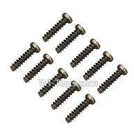 Wltoys K959 Round Head Screw Set 2.6x10mm(10PCS) For WLtoys K959 1/12 1:12 RC Drift Car Parts desert Off Road Buggy parts