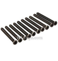 Wltoys K959 Round Head Screw Set 2.6x25mm(10pcs) For WLtoys K959 1/12 1:12 RC Drift Car Parts desert Off Road Buggy parts
