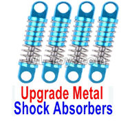 Wltoys K999 Upgrade Metal Shock Absorbers(4pcs)-Blue ,1:28 Wltoys K999 Rc Car Spare Parts Replacement accessories,K999 On Road Drift Racing Truck Car Parts