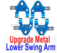 Wltoys K999 Upgrade Metal Lower Swing Arm(4pcs)-Blue,1:28 Wltoys K999 Rc Car Spare Parts Replacement accessories,K999 On Road Drift Racing Truck Car Parts