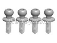 Wltoys K999 K999-10 Ball screw(4pcs)-3.5X10.8,1:28 Wltoys K999 Rc Car Spare Parts Replacement accessories,K999 On Road Drift Racing Truck Car Parts