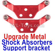 Wltoys K999 Upgrade Metal Shock Absorbers Support bracket(2pcs)-Red,1:28 Wltoys K999 Rc Car Spare Parts Replacement accessories,K999 On Road Drift Racing Truck Car Parts