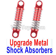 Wltoys K999 Upgrade Metal Shock Absorbers(2pcs)-Red,1:28 Wltoys K999 Rc Car Spare Parts Replacement accessories,K999 On Road Drift Racing Truck Car Parts