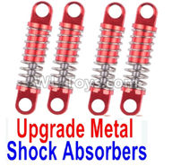 Wltoys K999 Upgrade Metal Shock Absorbers(4pcs)-Red,1:28 Wltoys K999 Rc Car Spare Parts Replacement accessories,K999 On Road Drift Racing Truck Car Parts