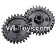 Wltoys K999 Reduction gear(2PCS) For WLtoys K999 1:28 rc Drift Car Parts desert Off Road Buggy parts