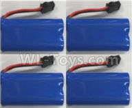 Wltoys L209 Spare Parts-01-03 0449 Official 6.4V 700mah Battery(4pcs),Wltoys L209 Rc Car Spare Parts Replacement Accessories,1:10 L209 RC Racing Car Trcuk parts