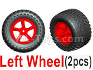 Wltoys L209 Spare Parts-22-02 1548 Left Wheel unit(2 set)-Red,Wltoys L209 Rc Car Spare Parts Replacement Accessories,1:10 L209 RC Racing Car Trcuk parts