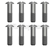 Wltoys L209 Spare Parts-29-04 0557 Pan head Cross recessed screws with lower half tooth(8PCS)-ST2.3X8PB,Wltoys L209 Rc Car Spare Parts Replacement Accessories,1:10 L209 RC Racing Car Trcuk parts