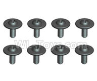Wltoys L209 Spare Parts-29-05 1535 Pan head Cross recessed screws(8PCS)-ST2.3X6PWB8,Wltoys L209 Rc Car Spare Parts Replacement Accessories,1:10 L209 RC Racing Car Trcuk parts