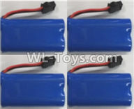 Wltoys L219 Spare Parts-01-03 0449 Official 6.4V 700mah Battery(4pcs),Wltoys L219 Rc Car Spare Parts Replacement Accessories,1:10 L219 RC Racing Car Trcuk parts