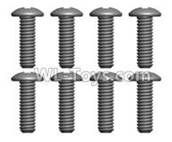 Wltoys L219 Spare Parts-29-03 0556 Pan head Cross recessed screws(8PCS)-ST2.3X8PB,Wltoys L219 Rc Car Spare Parts Replacement Accessories,1:10 L219 RC Racing Car Trcuk parts