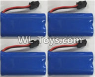 Wltoys L229 Spare Parts-01-03 0449 Official 6.4V 700mah Battery(4pcs),Wltoys L229 Rc Car Spare Parts Replacement Accessories,1:10 L229 RC Racing Car Trcuk parts