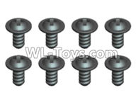 Wltoys L229 Spare Parts-29-07 A303-39 Pan head Cross recessed screws(8PCS)-ST2.6X6PWB6,Wltoys L229 Rc Car Spare Parts Replacement Accessories,1:10 L229 RC Racing Car Trcuk parts