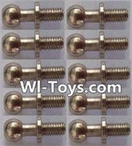 Wltoys L323 Ball head screws(10pcs)-φ4.9X13mm,Wltoys L323 RC Car Spare Parts Replacement Accessories,Wltoys 1/10 Scale 4wd,2.4G L323 rc racing car Parts,On Road Drift Racing Truck Car Parts