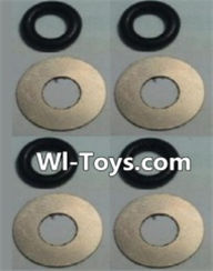 Wltoys L323 K949-70 Flat gasket(4pcs)-5.2x10x0.3mm & O-shape ring(4pcs)-4.5x8.5x2mm,Wltoys L323 RC Car Spare Parts Replacement Accessories,Wltoys 1/10 Scale 4wd,2.4G L323 rc racing car Parts,On Road Drift Racing Truck Car Parts