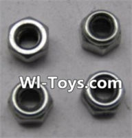 Wltoys L323 K949-108 M2.5 lock nut(4pcs),Wltoys L323 RC Car Spare Parts Replacement Accessories,Wltoys 1/10 Scale 4wd,2.4G L323 rc racing car Parts,On Road Drift Racing Truck Car Parts