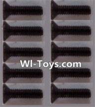 Wltoys L323 K949-88 Countersunk head Hexagon machine screws(10pcs)-M3x10TMHO,Wltoys L323 RC Car Spare Parts Replacement Accessories,Wltoys 1/10 Scale 4wd,2.4G L323 rc racing car Parts,On Road Drift Racing Truck Car Parts