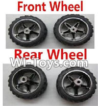 Wltoys L929 Front Wheel(2pcs) & Rear Wheel(2pcs),Wltoys L929 Mini RC Car parts,1:24 rc car and rc racing car Parts