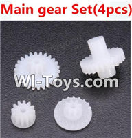 Wltoys L929 Gear Set(4pcs),Wltoys L929 Mini RC Car parts,1:24 rc car and rc racing car Parts