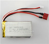 Wltoys L222 7.4v 1500mah battery with T shape Plug(Can only be Used for L222 Brushless Version),WLtoys L979 1:18 rc Drift Car Spare Parts desert Off Road Buggy parts