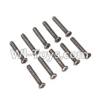 Wltoys L979 L222 Round Head Screw 2.6x14mm(10pcs),WLtoys L979 1:18 rc Drift Car Spare Parts desert Off Road Buggy parts