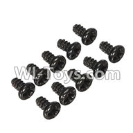 Wltoys L979 L222 Round Head Screw Set 1.8x3mm(10pcs),WLtoys L979 1:18 rc Drift Car Spare Parts desert Off Road Buggy parts