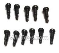 Wltoys L979 L222 Round Head Screw PWA Screw 3x8mm(10pcs),WLtoys L979 1:18 rc Drift Car Spare Parts desert Off Road Buggy parts