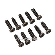 Wltoys L979 L222 Round Head Screw 2.6x8mm(10pcs),WLtoys L979 1:18 rc Drift Car Spare Parts desert Off Road Buggy parts