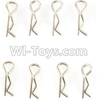 Wltoys P929 Clips,R-Clips,R-type pin(8PCS) For WLtoys P929 1:28 rc Drift Car Parts P929 RC desert Off Road Buggy parts