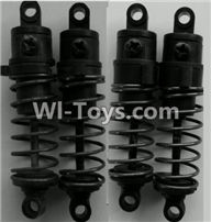 Wltoys P949 Front and Rear Shock Absorber(Total 4pcs),Wltoys P949 RC Tractor Car Spare Parts Replacement Accessories,1:10 Scale 4wd P949 RC Tractor Truck parts,RC Tractor Racing car Parts