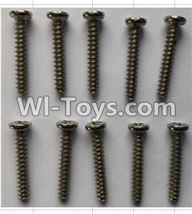 Wltoys P949 P949-29 Round Head self-tapping Screws(10pcs)-M3X18,Wltoys P949 RC Tractor Car Spare Parts Replacement Accessories,1:10 Scale 4wd P949 RC Tractor Truck parts,RC Tractor Racing car Parts