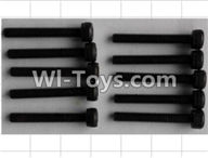 Wltoys P949 P949-40 Cup head Inner six angle screw(10pcs)-M3X22,Wltoys P949 RC Tractor Car Spare Parts Replacement Accessories,1:10 Scale 4wd P949 RC Tractor Truck parts,RC Tractor Racing car Parts