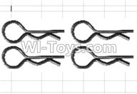 Wltoys P949 K939-49 Clips,R-Clips,R-Shape Shell Pin(4pcs),Wltoys P949 RC Tractor Car Spare Parts Replacement Accessories,1:10 Scale 4wd P949 RC Tractor Truck parts,RC Tractor Racing car Parts