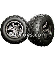 Hosim S912 The Left and Right Wheel(Total 2pcs) Parts-ZJ01,Hosim S912 Parts RC Monster Truck Spare parts