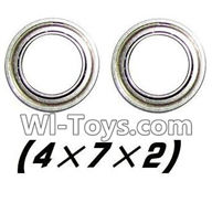 Hosim S912 Bearing-4x7x2mm-2pcs Parts-WJ08,Hosim S912 Parts RC Monster Truck Spare parts