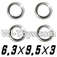 Hosim S912 Bearing-6.3x9.5x3mm-4pcs Parts-WJ09,Hosim S912 Parts RC Monster Truck Spare parts
