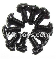 Hosim S912 Screws-Round head screws with meson(M2.5x6x5)-10PCS Parts-LS14,Hosim S912 Parts RC Monster Truck Spare parts