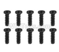 Hosim 9136 screws parts-LS01 Round head screw(10pcs)-2X7PBHO,Hosim 9136 Parts