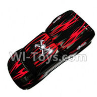 Foxx S911 Body Shell-Car canopy,Shell cover-Red Parts-SJ01,Foxx S911 RC Car Parts,S911 foxx v2 1/12 Parts