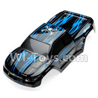 Foxx S911 Body Shell-Car canopy,Shell cover-Blue Parts-SJ02,Foxx S911 RC Car Parts,S911 foxx v2 1/12 Parts